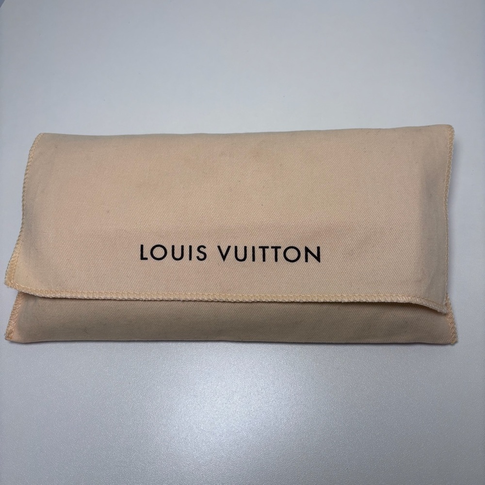 Louis Vuitton Damier Ebene Brown Canvas Sarah Flap Wallet Authentic Luxury - Picture 16 of 16